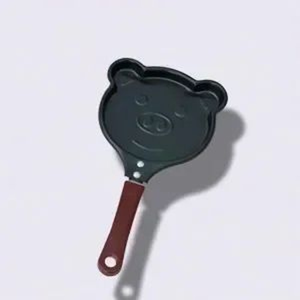 Mini HeartShaped Egg Fry Pan Cast Iron Omelette Pancake Breakfast Pan 8