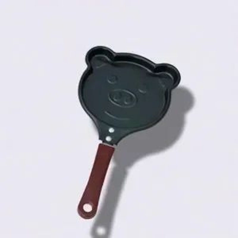 Mini HeartShaped Egg Fry Pan Cast Iron Omelette Pancake Breakfast Pan 8