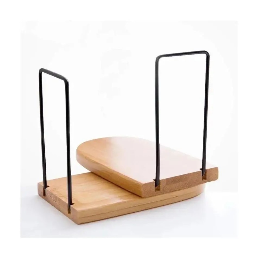 Wood Iron Desktop Bookends Minimalist Book Holder For Office And School 3