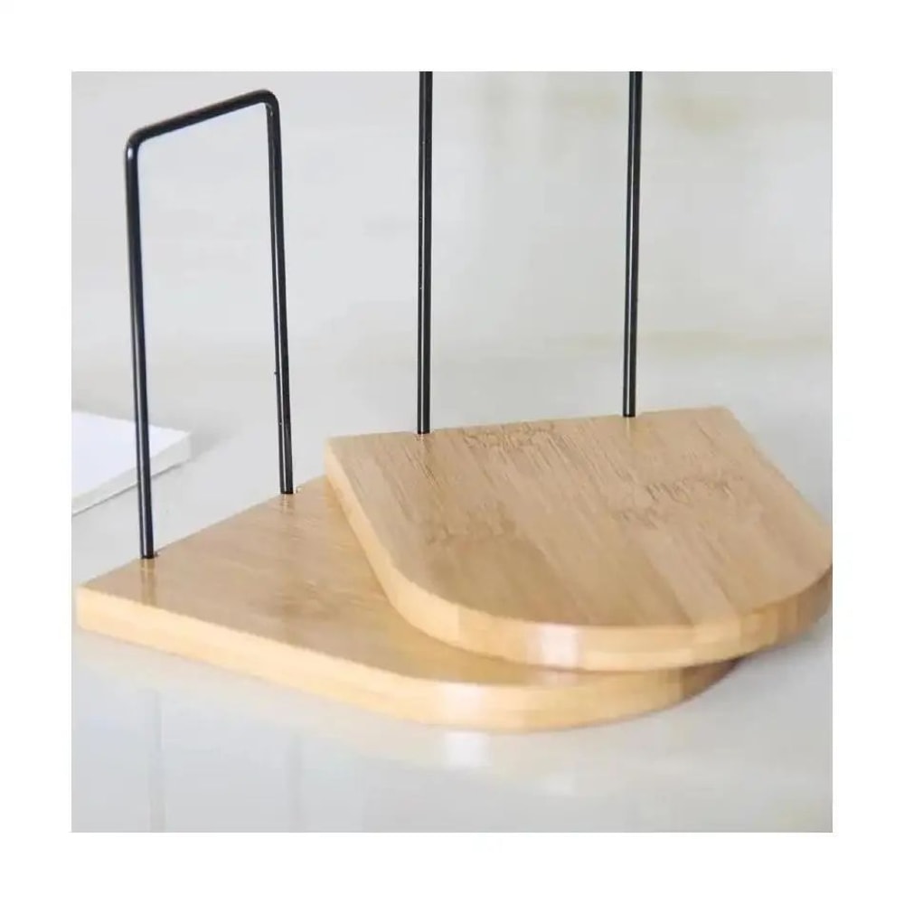 Wood Iron Desktop Bookends Minimalist Book Holder For Office And School 4