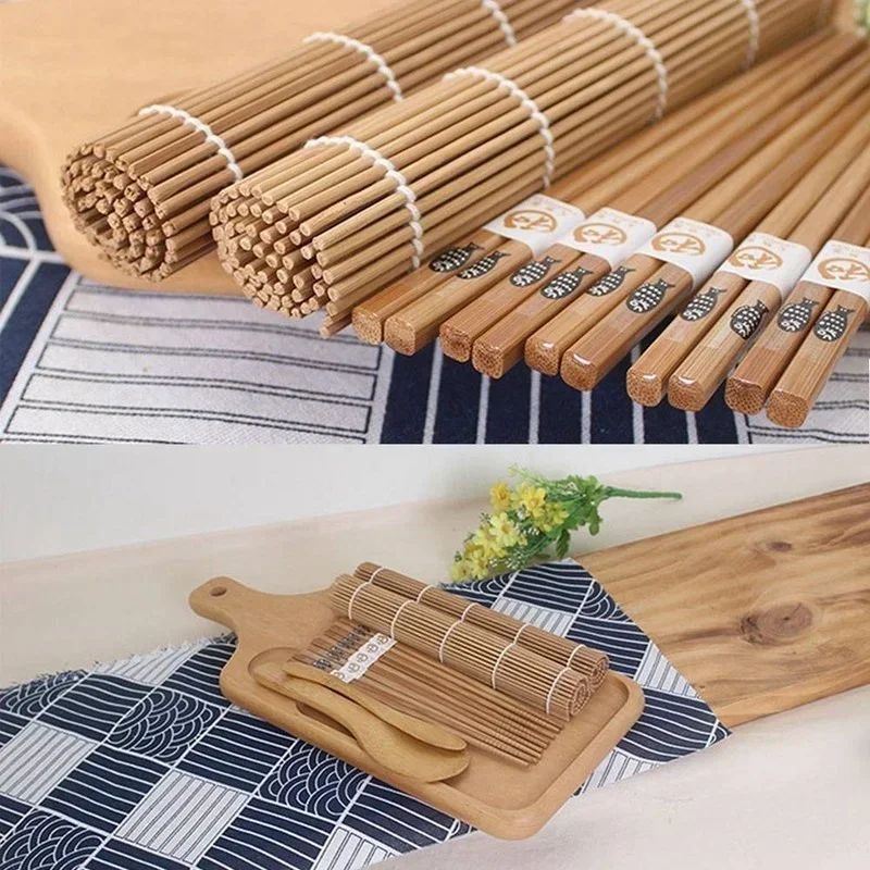 DIY Sushi Maker Kit 9Piece Rice Mold Set For Sushi Onigiri Bento 9