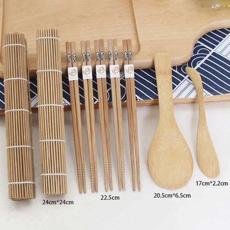 DIY Sushi Maker Kit 9Piece Rice Mold Set For Sushi Onigiri Bento 3