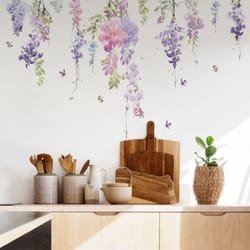 floral wall stickers – peel-and-stick flower decals for bedroom & home decor