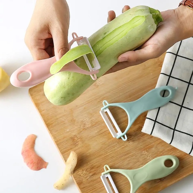 Ceramic Vegetable Peeler Set UltraSharp Fruit Potato Peelers 2pcs 1