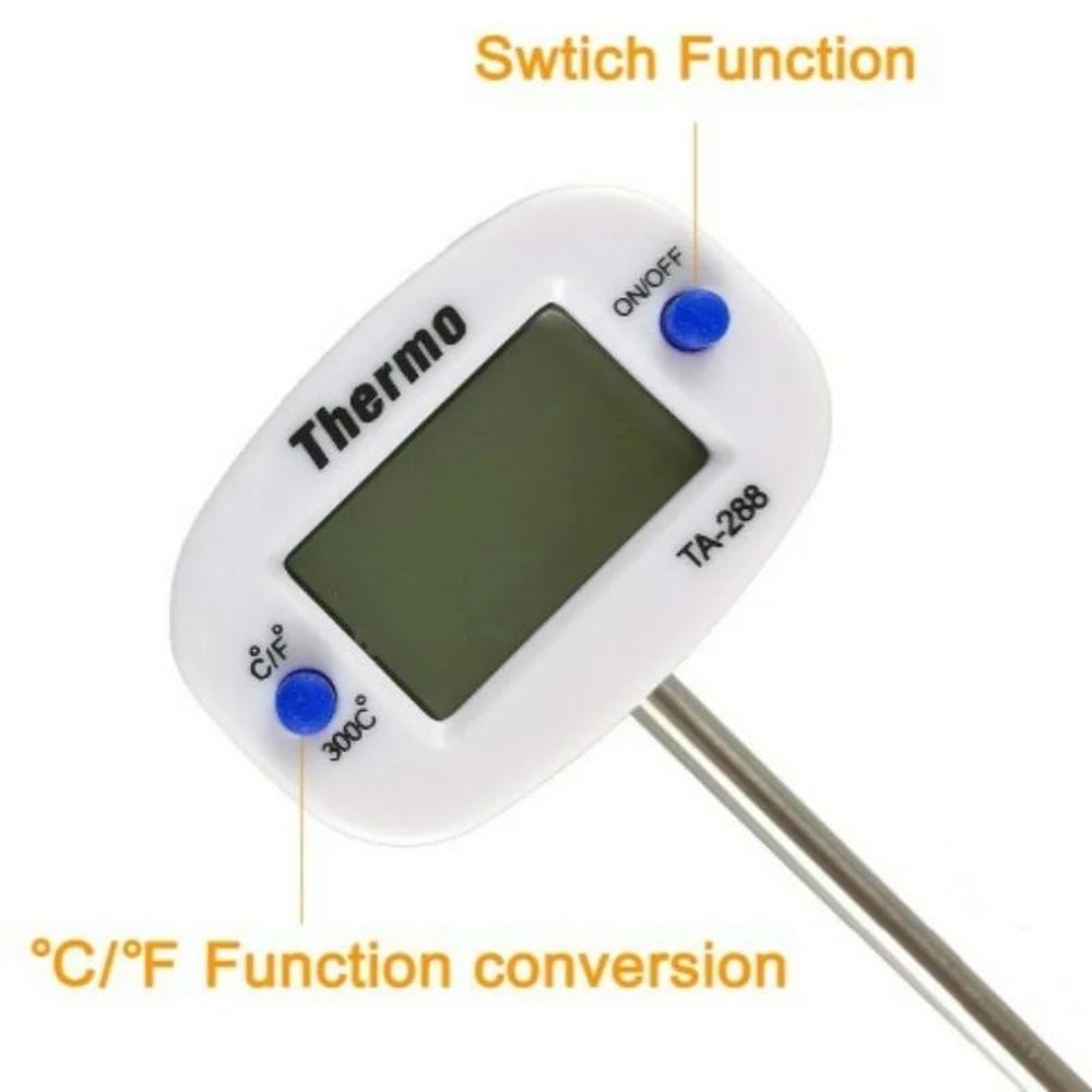 Digital Food Thermometer Stainless Steel InstantRead Kitchen Probe 3