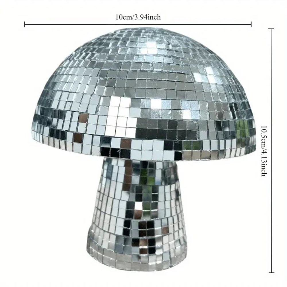 Mushroom Disco Ball Ornament Mirror Reflective Decor For Bars Home 5