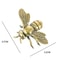 Solid Brass Honeybee Figurine Mini Insect Desk Ornament Collectible 0