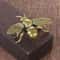Solid Brass Honeybee Figurine Mini Insect Desk Ornament Collectible 1