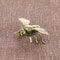 Solid Brass Honeybee Figurine Mini Insect Desk Ornament Collectible 4