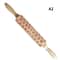 Premium Holiday Cookie Embossing Rolling Pin Christmas Pattern Wooden Dough Roller 3
