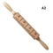 Premium Holiday Cookie Embossing Rolling Pin Christmas Pattern Wooden Dough Roller 8