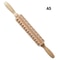Premium Holiday Cookie Embossing Rolling Pin Christmas Pattern Wooden Dough Roller 10