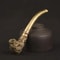 Bronze Buddha Head Smoking Pipe Vintage Spiritual Smoking Accessory 0