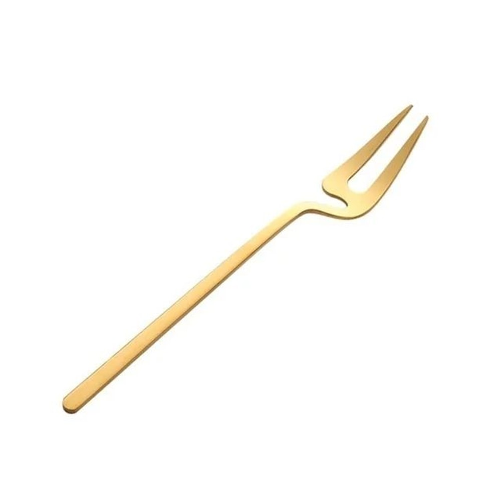 Elegant Stainless Steel Dessert Fork Fruit Cocktail Salad Serving Fork 6