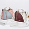 Elegant Patchwork PU Leather Shoulder Bag Women Office Messenger Handbag 2