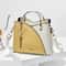 Elegant Patchwork PU Leather Shoulder Bag Women Office Messenger Handbag 3
