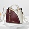 Elegant Patchwork PU Leather Shoulder Bag Women Office Messenger Handbag 7