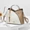 Elegant Patchwork PU Leather Shoulder Bag Women Office Messenger Handbag 9