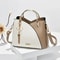 Elegant Patchwork PU Leather Shoulder Bag Women Office Messenger Handbag 9