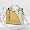 Elegant Patchwork PU Leather Shoulder Bag Women Office Messenger Handbag 11
