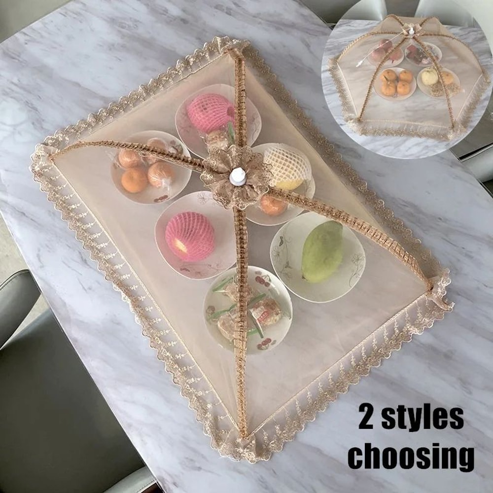 UmbrellaStyle Food Cover Lace Mesh Fly Protection Table Cover 1