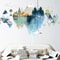 Nordic Triangle Mountain Wall Sticker Dreamy Vinyl Wall Decal For Modern Homes 1