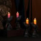 Glowing Black Crow Candlestick LED Candle Halloween Gothic Table Decor 1