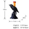 Glowing Black Crow Candlestick LED Candle Halloween Gothic Table Decor 4