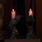 Glowing Black Crow Candlestick LED Candle Halloween Gothic Table Decor 6