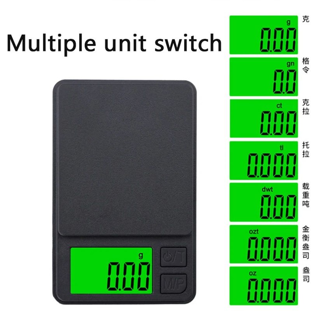 HighPrecision Mini Digital Pocket Scale 001g Jewelry Kitchen Electronic Scale 4