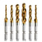 Titanium HSS Tap Drill Bit Set Hex Shank Screw Thread Tapping Tools M3M10 0