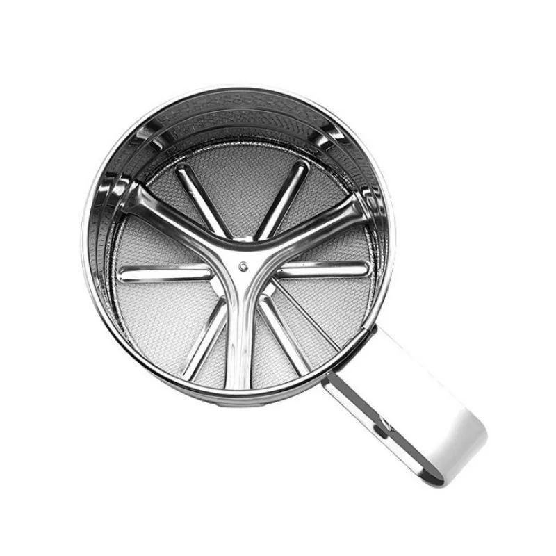 Premium Stainless Steel Handheld Flour Sieve EasyGrip Baking Sifter Cup For Smooth ClumpFree Dry I 3