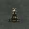 Vintage Brass Zen Frog Statue Buddhist Meditation Decor Incense Burner Tea Pet Sculpture 0