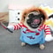 Funny Halloween Dog Costume With Knife Plush Outfit For Dogs And Cats 2