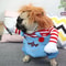 Funny Halloween Dog Costume With Knife Plush Outfit For Dogs And Cats 3
