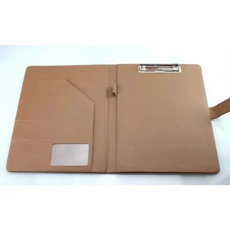 A4 PU Leather Business Portfolio Folder With Magnetic Closure And Memo Pad 4