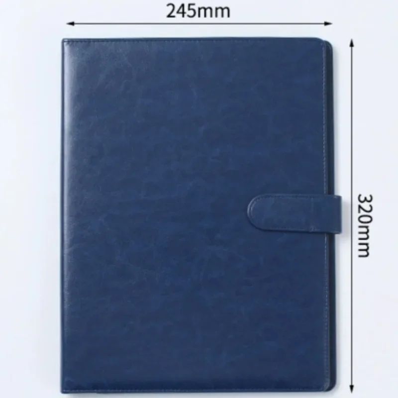 A4 PU Leather Business Portfolio Folder With Magnetic Closure And Memo Pad 7