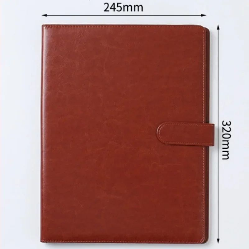 A4 PU Leather Business Portfolio Folder With Magnetic Closure And Memo Pad 8