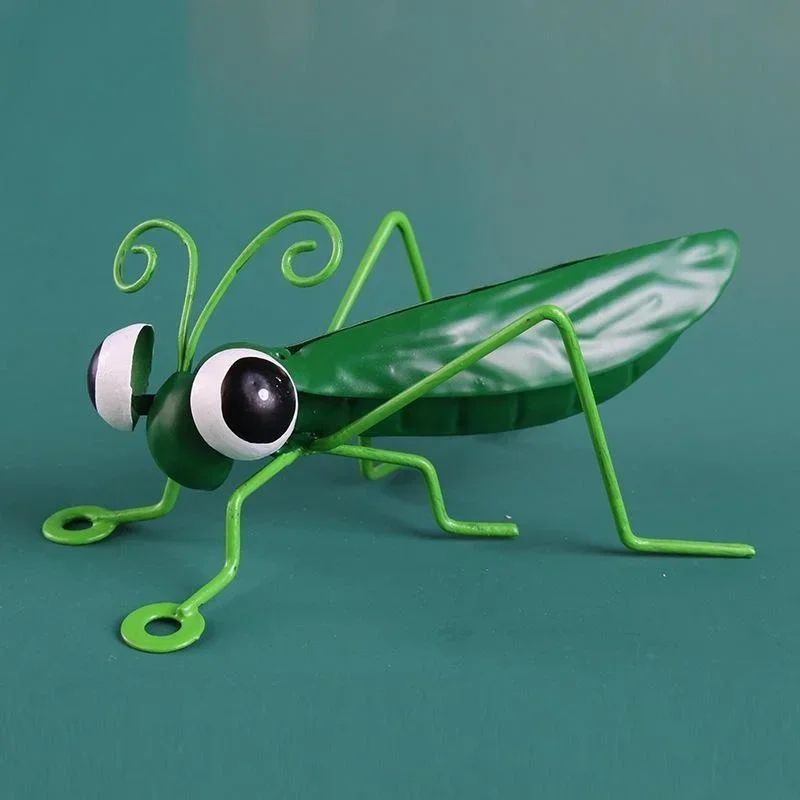 Cute Metal Grasshopper Garden Decor Outdoor Wall And Tree Art Accent 7