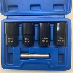 impact lug nut remover extractor socket set for stripped bolts