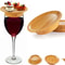 Bamboo Wine Glass Charcuterie Topper With Wooden Lid And Coaster 1