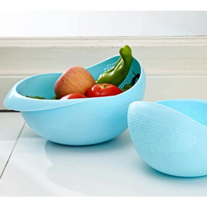 MultiPurpose Rice Sieve Colander For Washing And Draining Fruits Vegetables 3