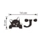 Cute Black Cat Wall Stickers For Light Switch DIY Home Decor Set 0