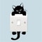 Cute Black Cat Wall Stickers For Light Switch DIY Home Decor Set 1
