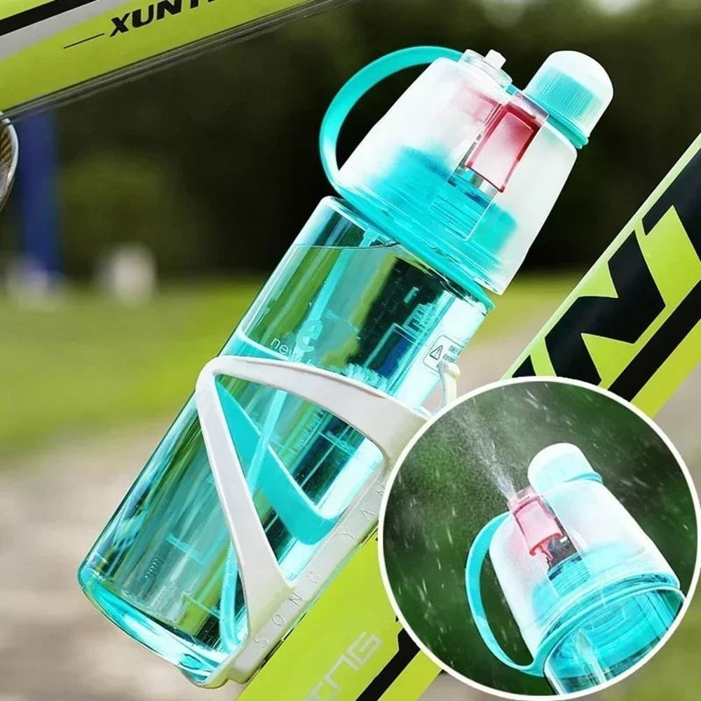 Sports Spray Water Bottle Portable Cooling Bottle For Cycling And Outdoor Fitness 0