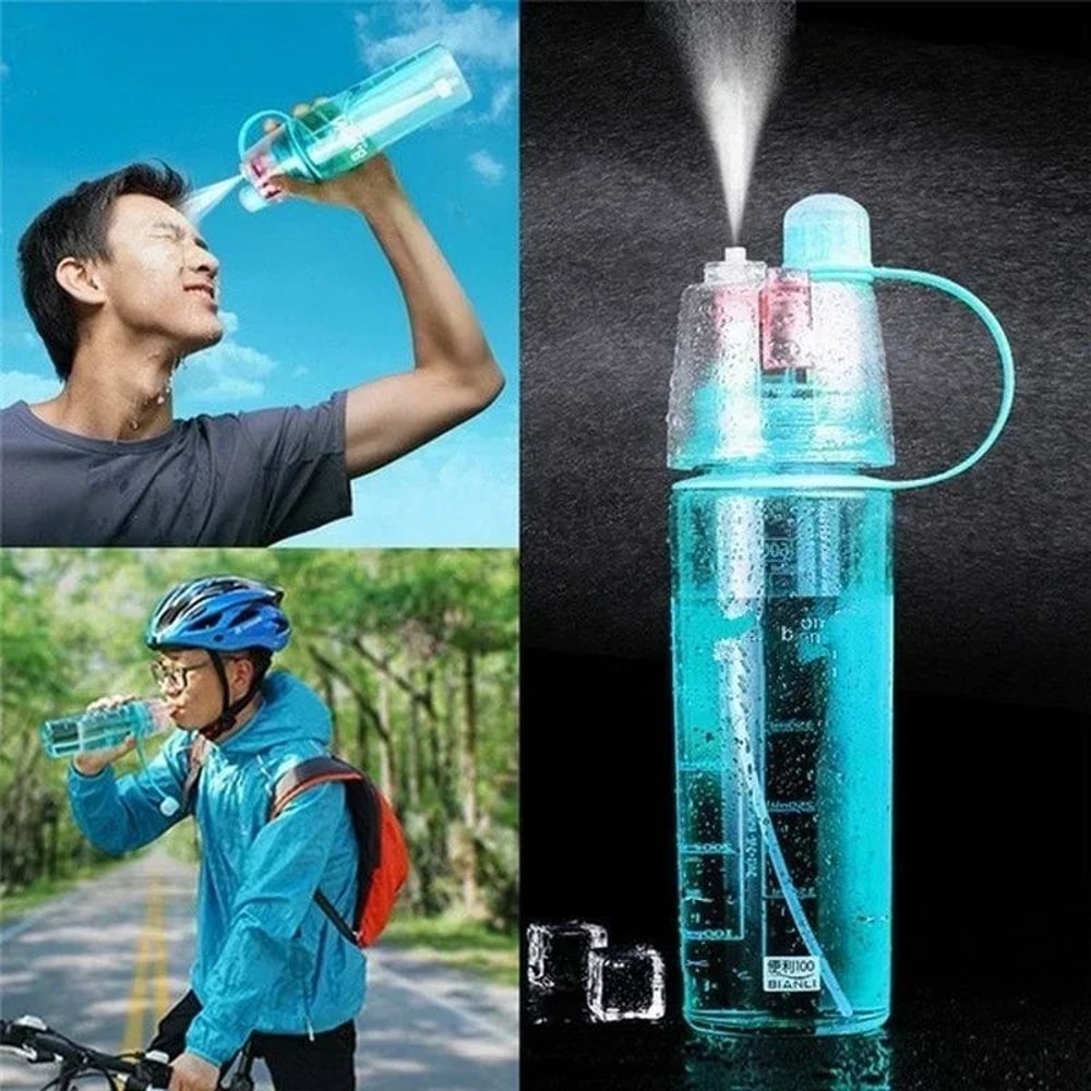 Sports Spray Water Bottle Portable Cooling Bottle For Cycling And Outdoor Fitness 1