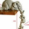 Elephant Family Resin Figurines Set Cute Home Decor Ornaments 6