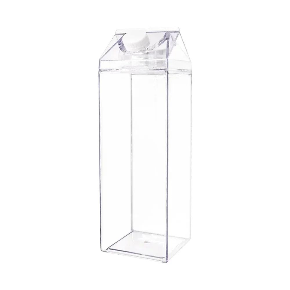 Transparent Milk Box Water Cup Large Capacity Plastic Drink Cup 1