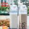 Transparent Milk Box Water Cup Large Capacity Plastic Drink Cup 2