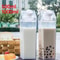 Transparent Milk Box Water Cup Large Capacity Plastic Drink Cup 3